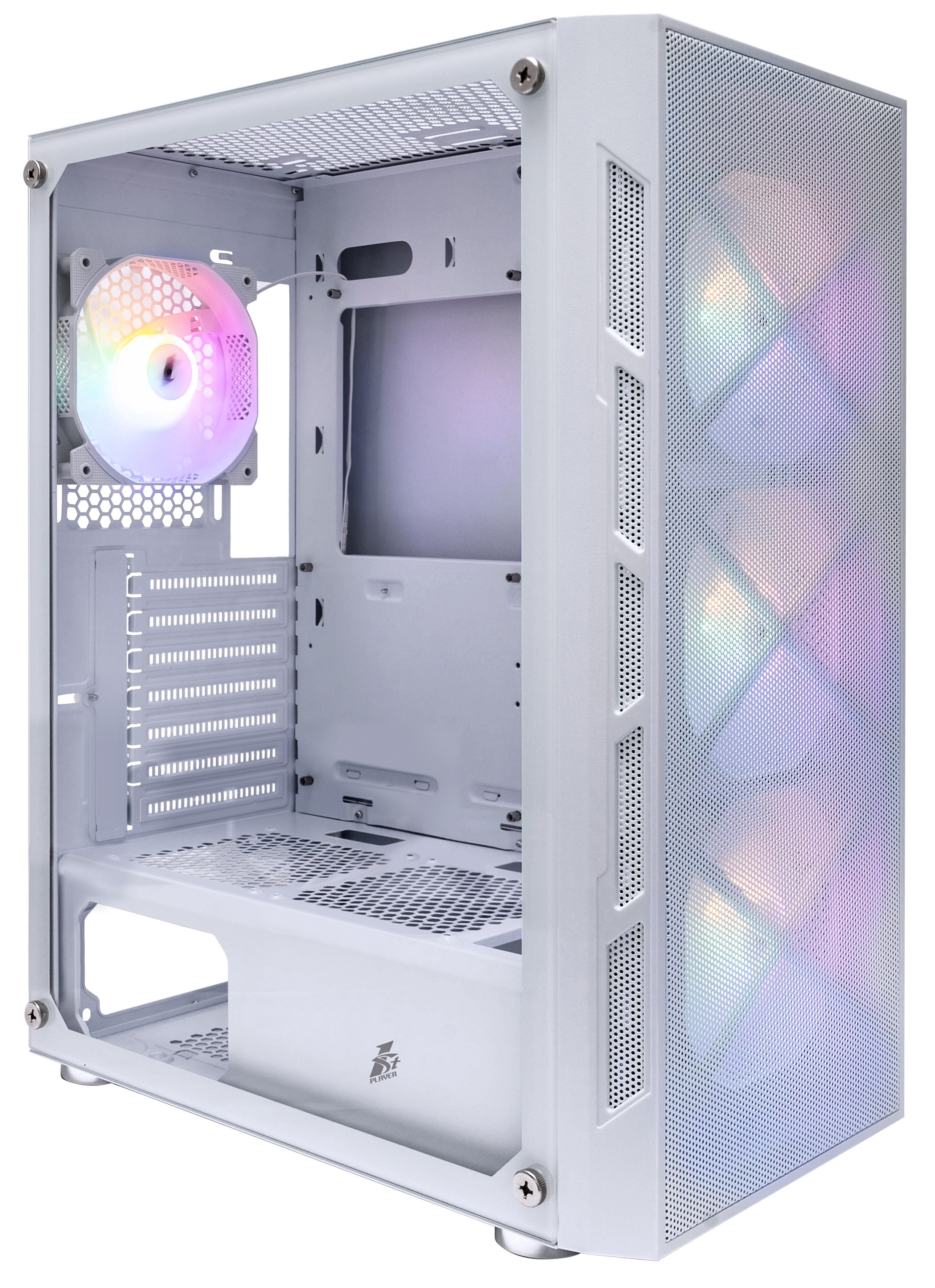 Компьютерный корпус 1STPLAYER FIREBASE XP White / ATX / 4x120mm LED fans / XP-WH-4F1-W