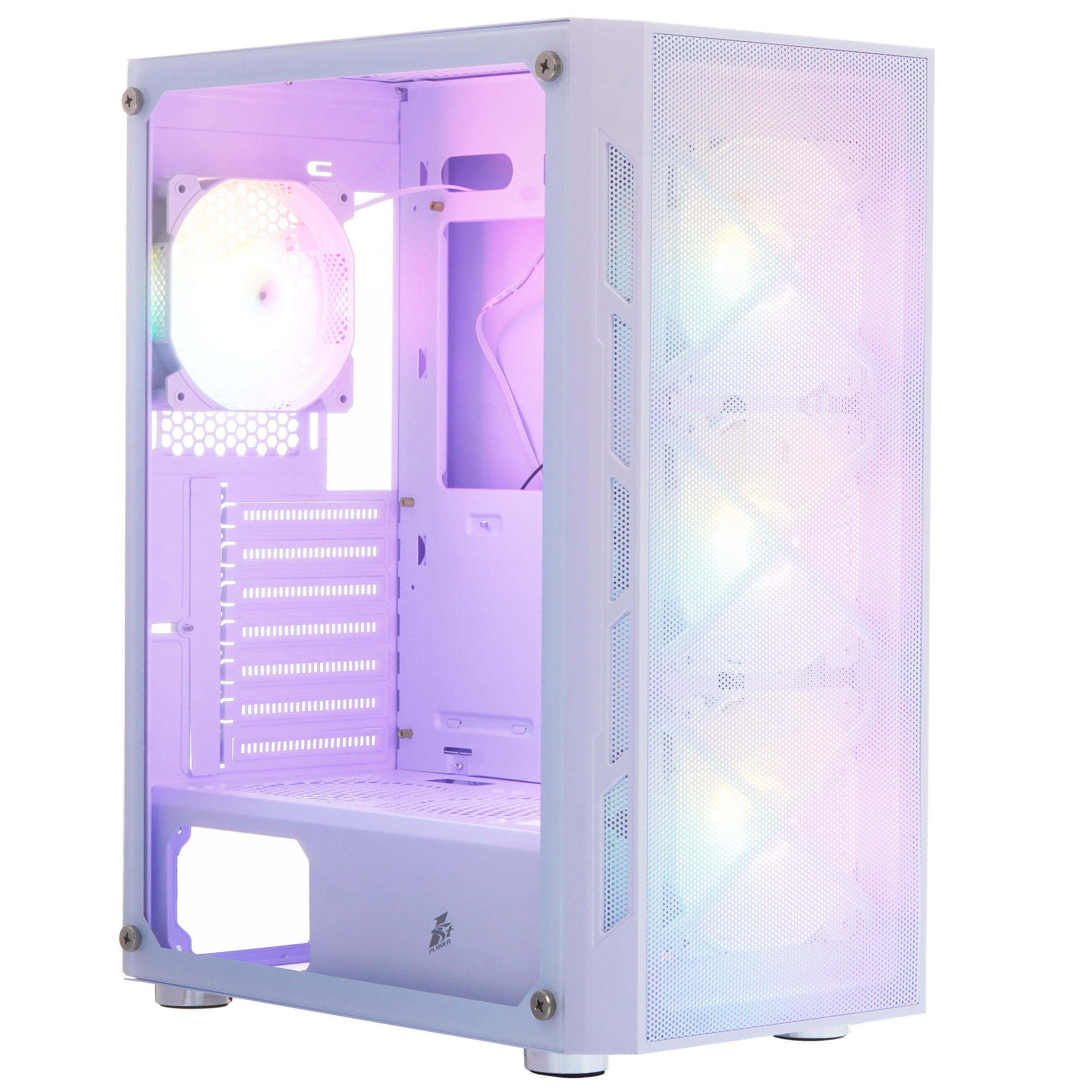 Компьютерный корпус 1STPLAYER FIREBASE XP White / ATX / 4x120mm LED fans / XP-WH-4F1-W