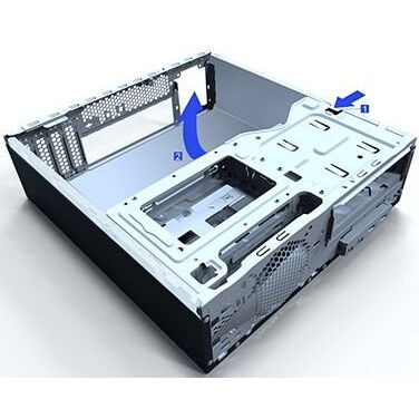 Компьютерный корпус Slim Case Powerman EL510 Black PM-300ATX U3.0*2+U2*2+A(HD): fan 9cm; intrusion s