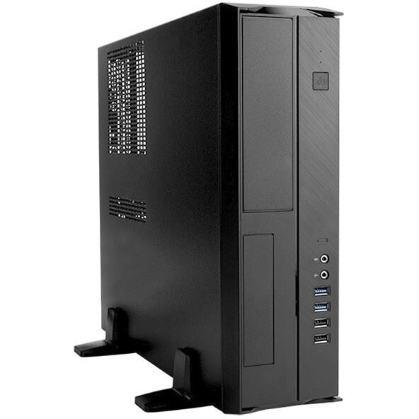 Компьютерный корпус Slim Case Powerman EL510 Black PM-300ATX U3.0*2+U2*2+A(HD): fan 9cm; intrusion s