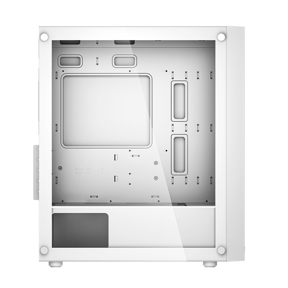 Корпус без блока питания PCCooler LM300 ARGB WH, Tempered Glass Mid Tower, белый, ABS, TG, SPCC, 1x1