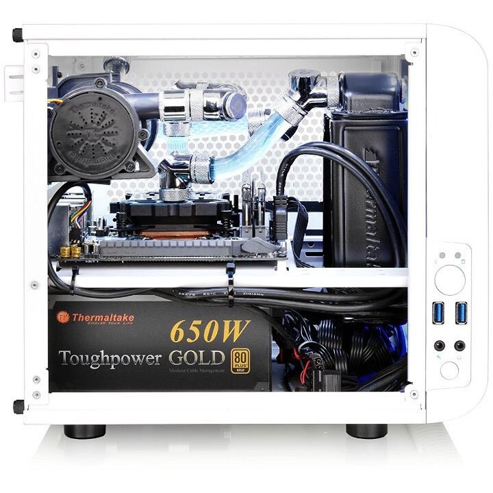 Корпус Thermaltake Core V1 White w/o PSU,CA-1B8-00S6WN-01