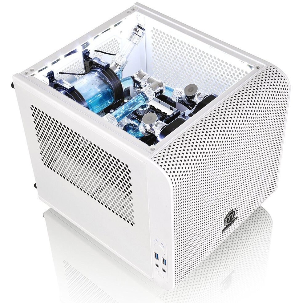 Корпус Thermaltake Core V1 White w/o PSU,CA-1B8-00S6WN-01