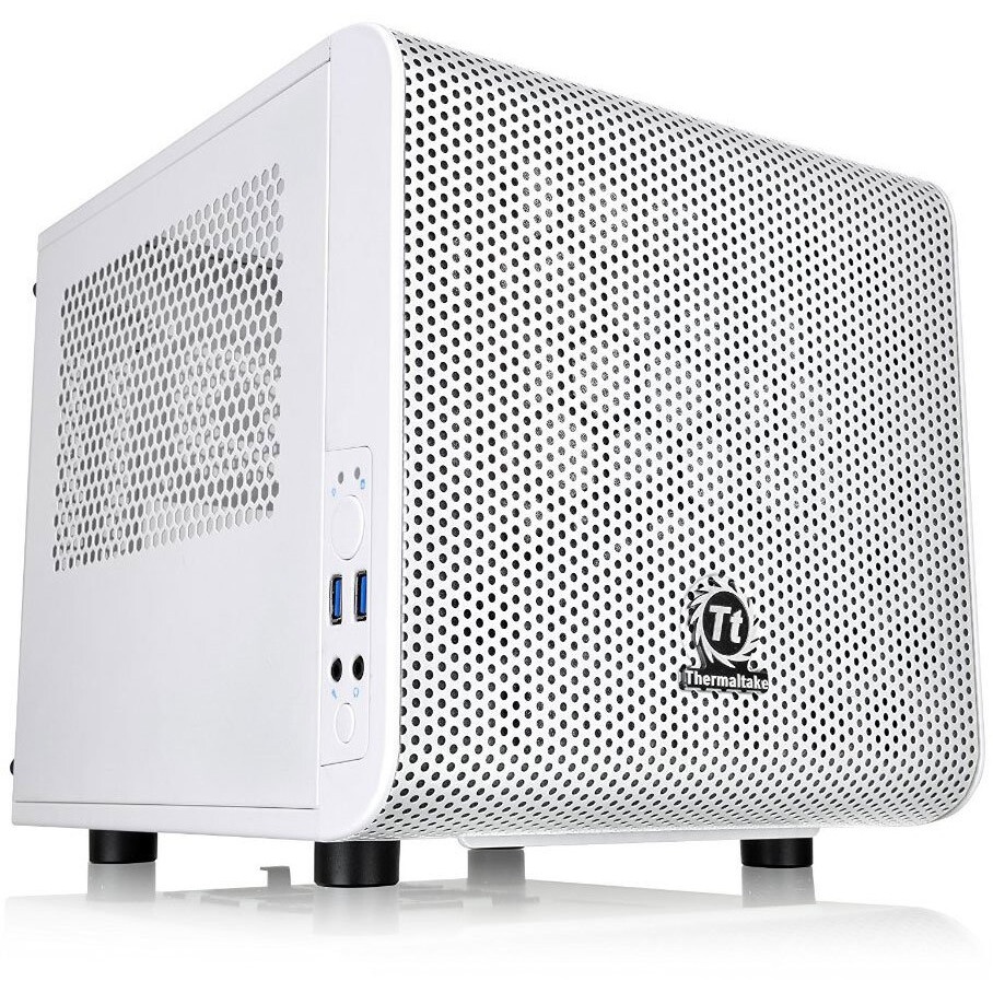 Корпус Thermaltake Core V1 White w/o PSU,CA-1B8-00S6WN-01