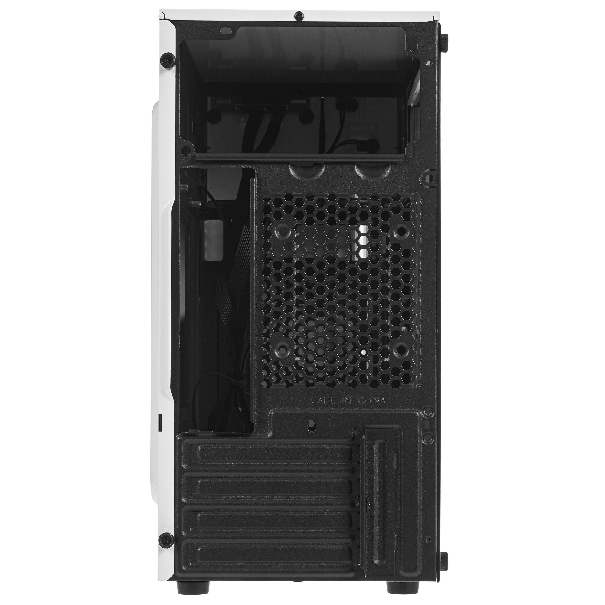 Компьютерный корпус  Ginzzu D390 2*USB 2.0,AU White Window