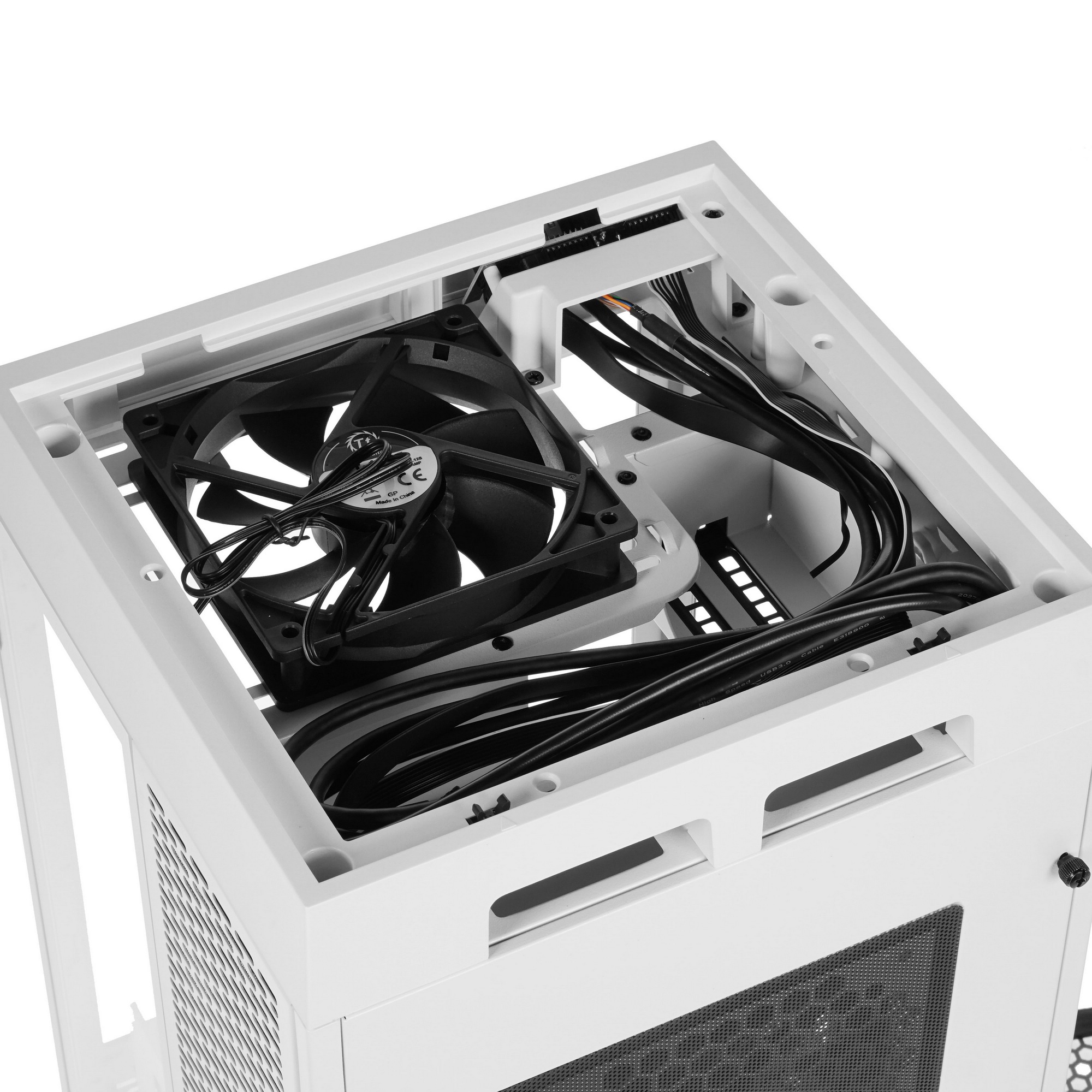 Компьютерный корпус Thermaltake The Tower 100 Snow CA-1R3-00S6WN-00 /White/Win/SPCC/Tempered Glass*3