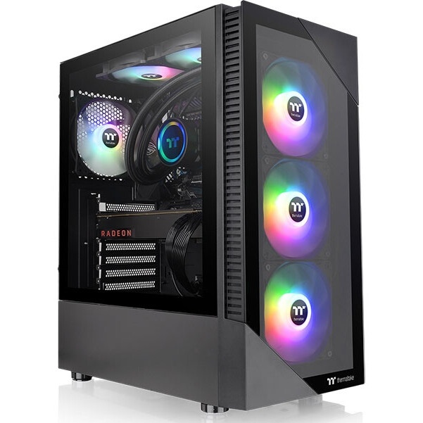 Компьютерный корпус Thermaltake Divider 300 TG черный без БП ATX 2x120mm 2xUSB3.0 1xUSB3.1 audio fro