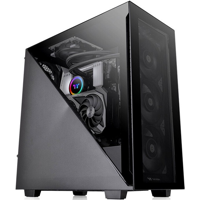 Компьютерный корпус Thermaltake Divider 300 TG черный без БП ATX 2x120mm 2xUSB3.0 1xUSB3.1 audio fro