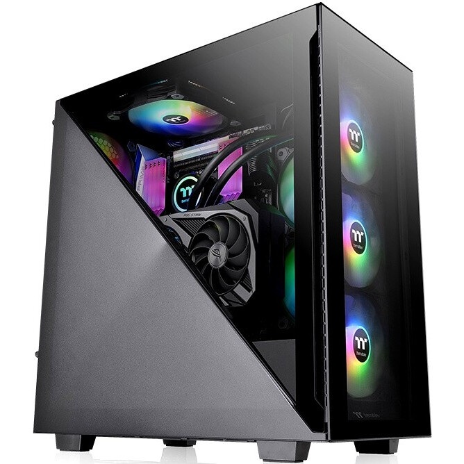 Компьютерный корпус Thermaltake Divider 300 TG черный без БП ATX 2x120mm 2xUSB3.0 1xUSB3.1 audio fro