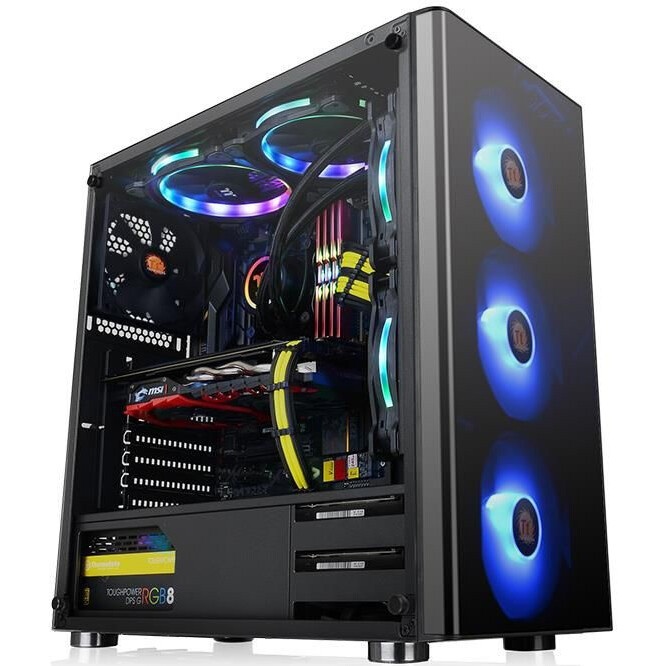 Компьютерный корпус Thermaltake Divider 300 TG черный без БП ATX 2x120mm 2xUSB3.0 1xUSB3.1 audio fro