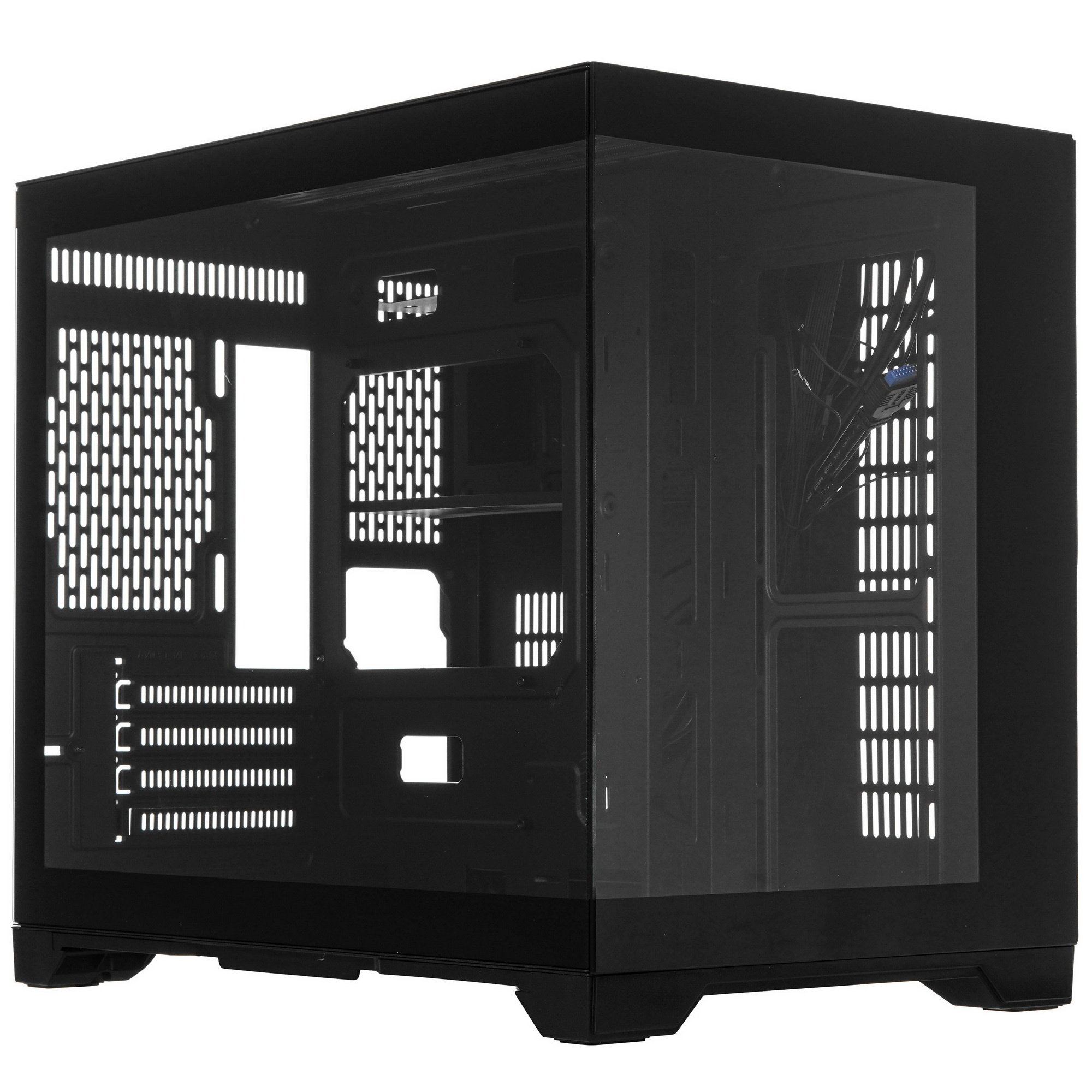 Компьютерный корпус 1STPLAYER MEGAVIEW MV6-T Black / mATX / MV6-TP-BK
