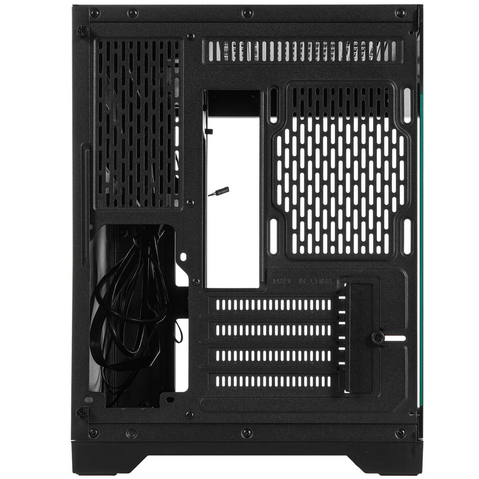 Компьютерный корпус 1STPLAYER MEGAVIEW MV6-T Black / mATX / MV6-TP-BK