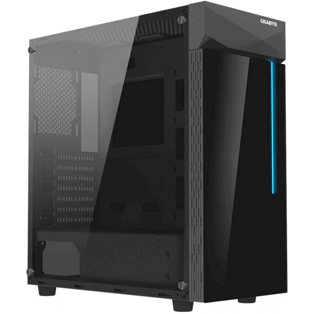 Компьютерный корпус GIGABYTE C200 GLASS MidiTower без Б/П ATX MicroATX MiniITX Цвет черный GB-C200G