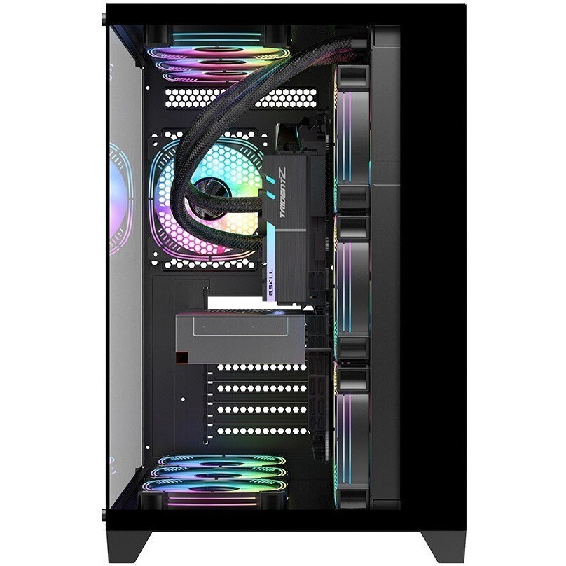 Компьютерный корпус GIGABYTE C200 GLASS MidiTower без Б/П ATX MicroATX MiniITX Цвет черный GB-C200G