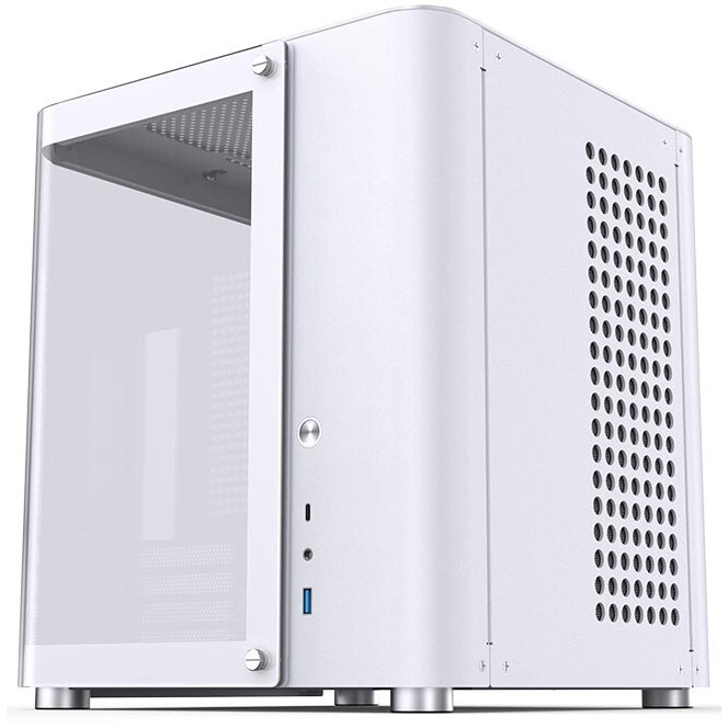Корпус без блока питания JONSBO TK-1, Mini-Tower, TG, no fan, 1xUSB-A 3.2 + 1xUSB-C 3.2, mATX, mITX