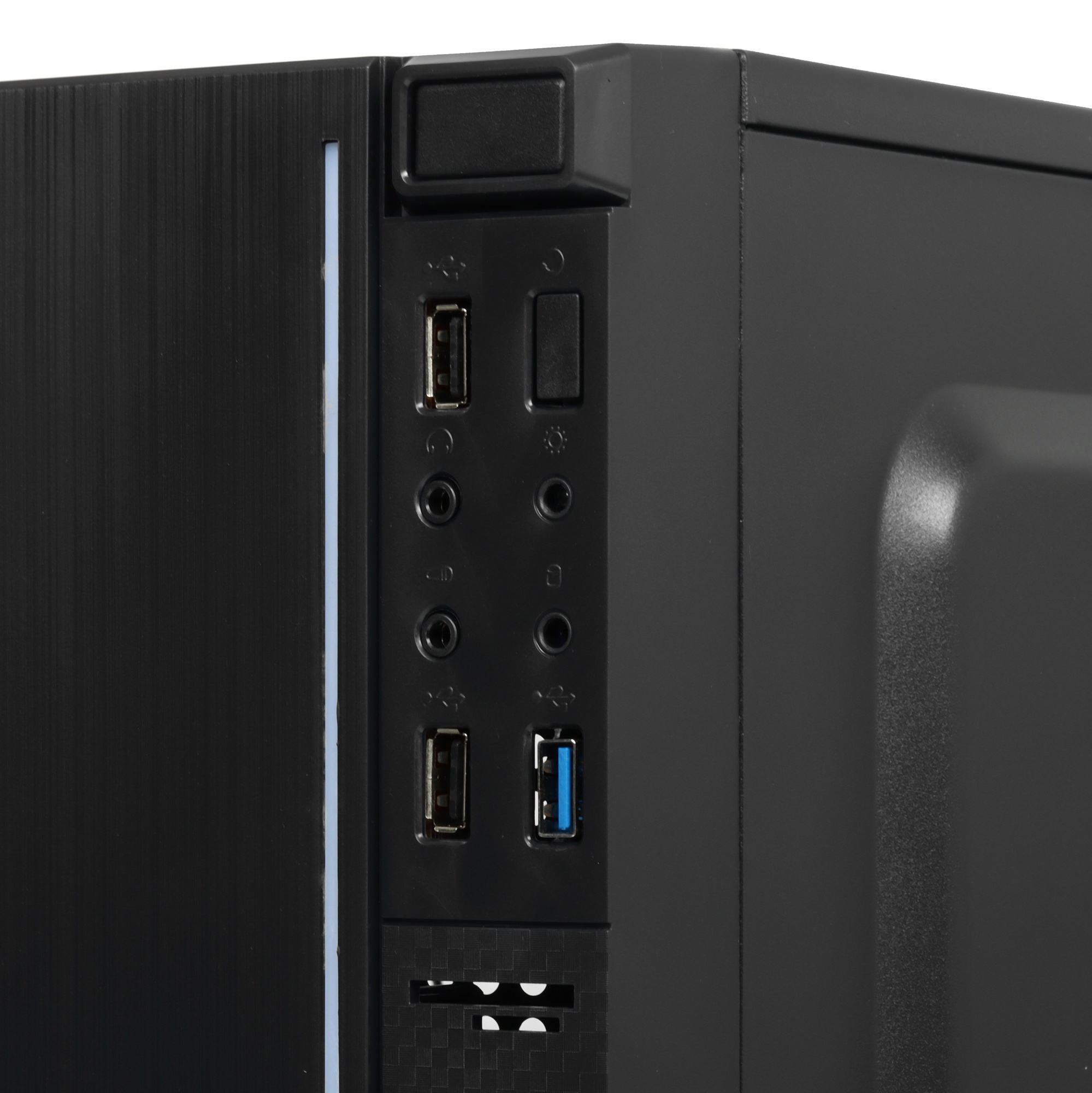 Компьютерный корпус Minitower ExeGate EX283754RUS mEVO-9301-RGB (mATX, без БП, с окном, 2*USB+1*USB3