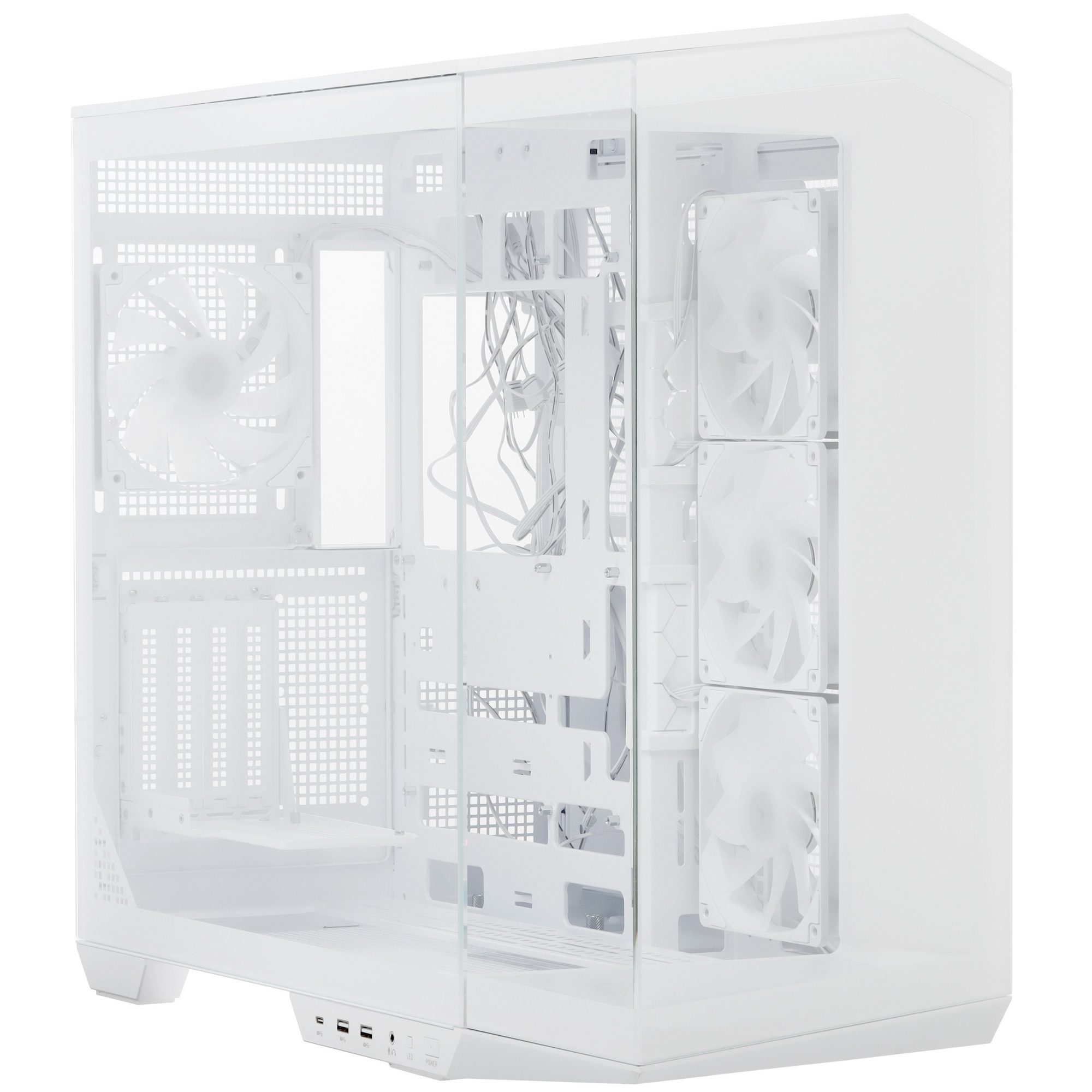 Корпус MSI MAG Pano 100R PZ WHITE , Mid Tower, ATX, 2xUSB 3.2 Gen 1, 1xUSB 3.2 Gen2 Type-C, 3x120mm