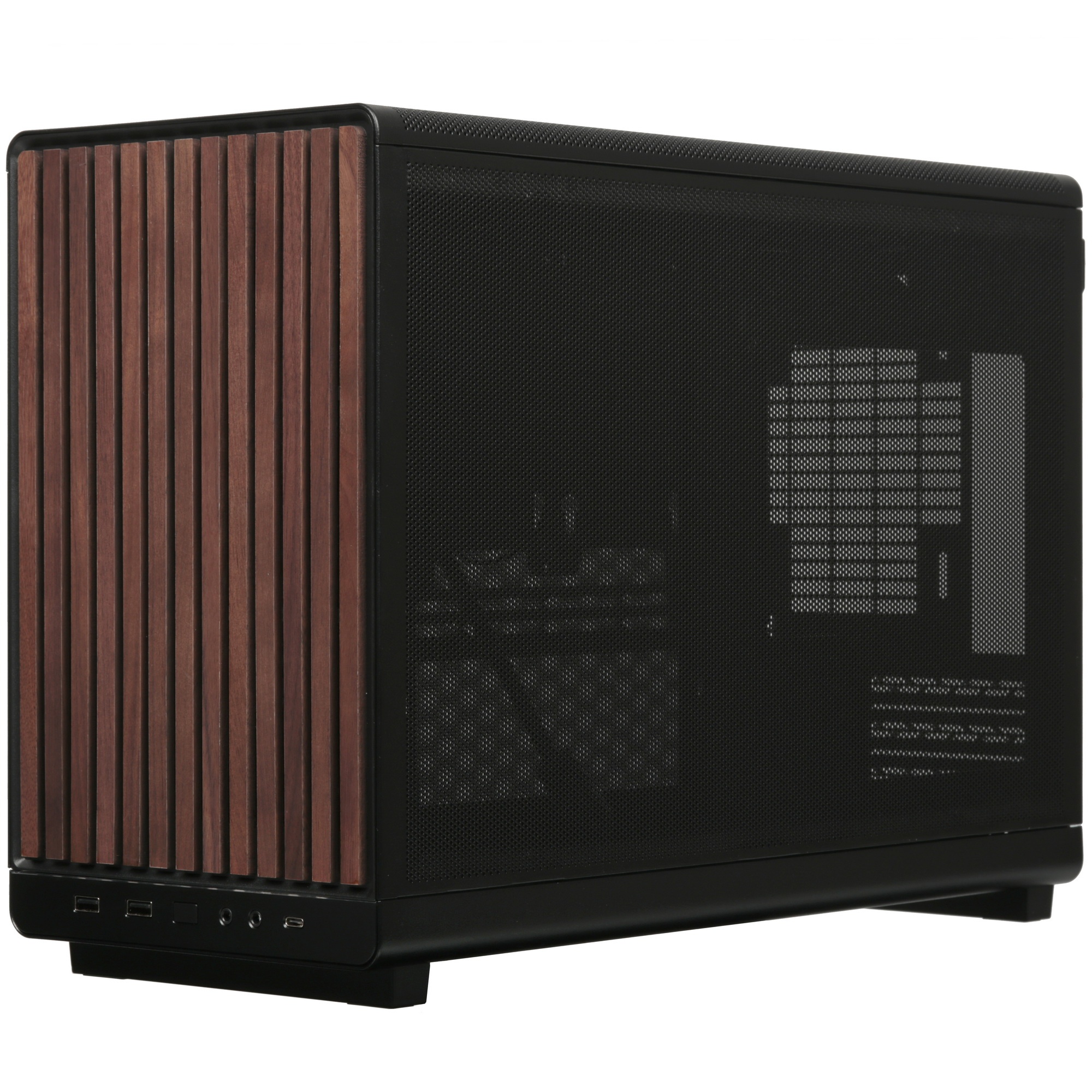 Корпус Lian-Li A3 Wood черный без БП mATX 10x120mm 2x140mm 2xUSB3.0 1xUSB3.1 audio bott PSU