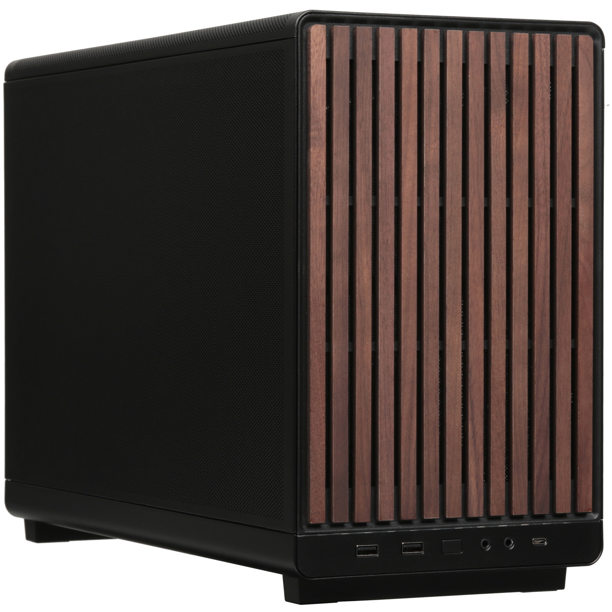 Корпус Lian-Li A3 Wood черный без БП mATX 10x120mm 2x140mm 2xUSB3.0 1xUSB3.1 audio bott PSU