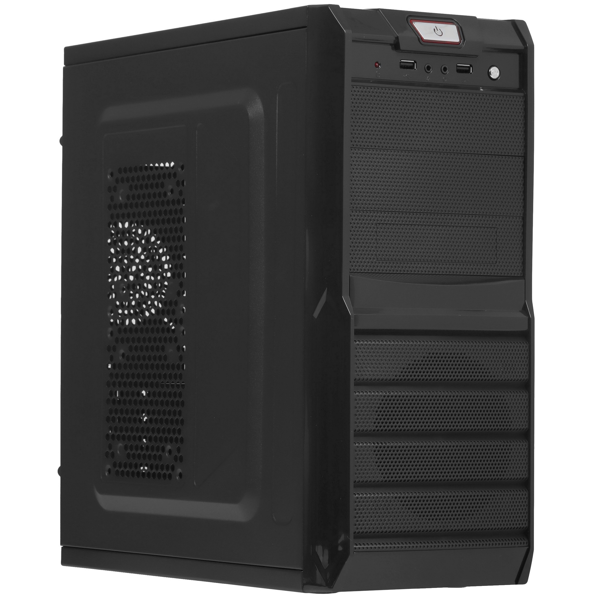 Компьютерный корпус Exegate EX278402RUS Miditower Exegate XP-329S Black, ATX, , 2*USB, Audio