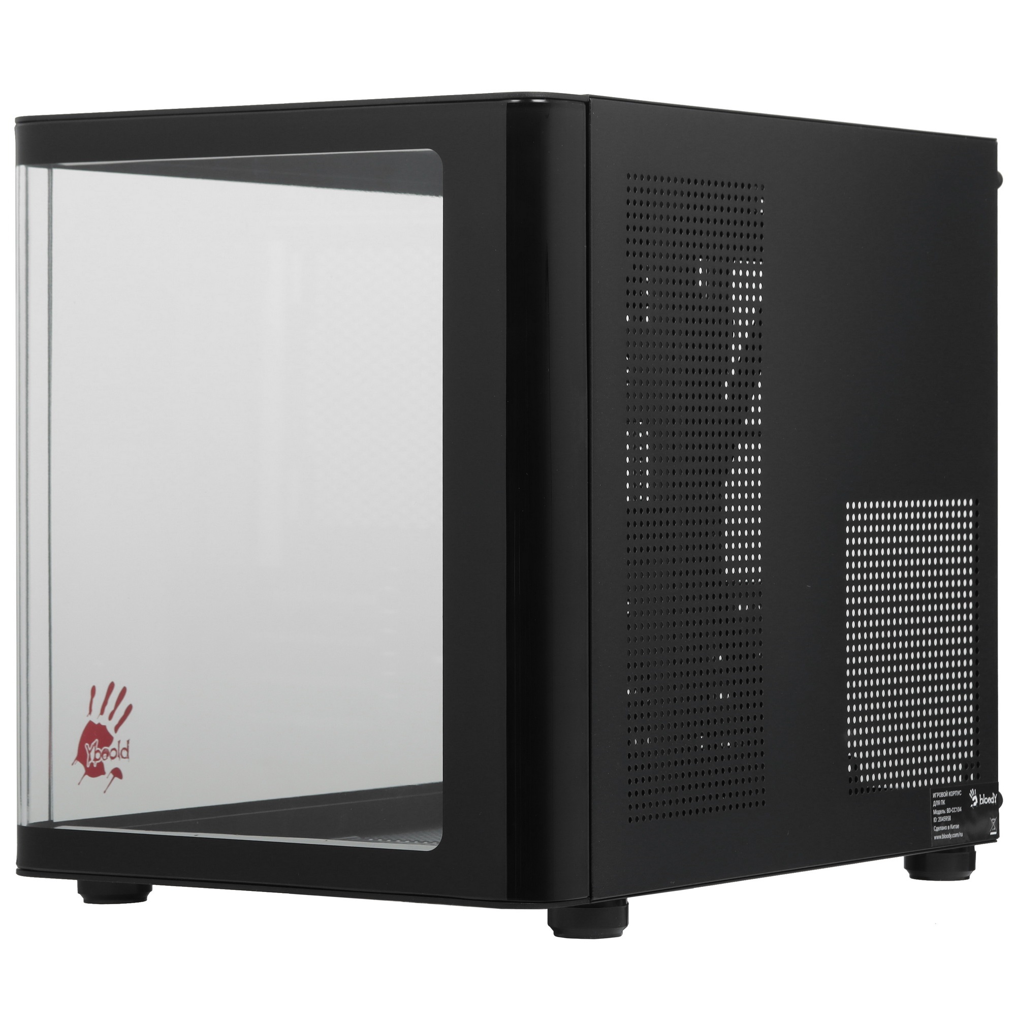 Компьютерный корпус Bloody BD-CC104 черный без БП mATX 5x120mm 1xUSB2.0 1xUSB3.0 audio