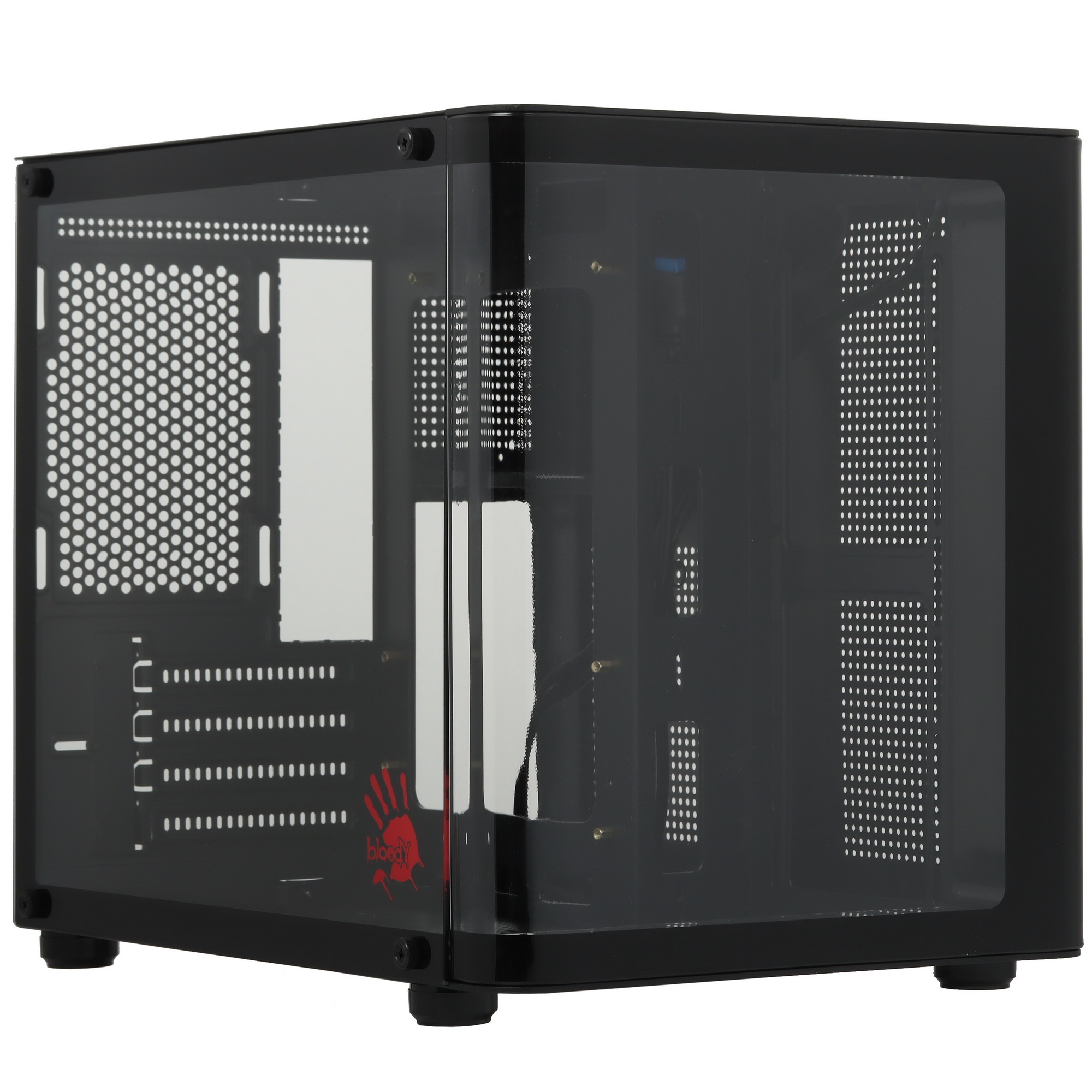 Компьютерный корпус Bloody BD-CC104 черный без БП mATX 5x120mm 1xUSB2.0 1xUSB3.0 audio