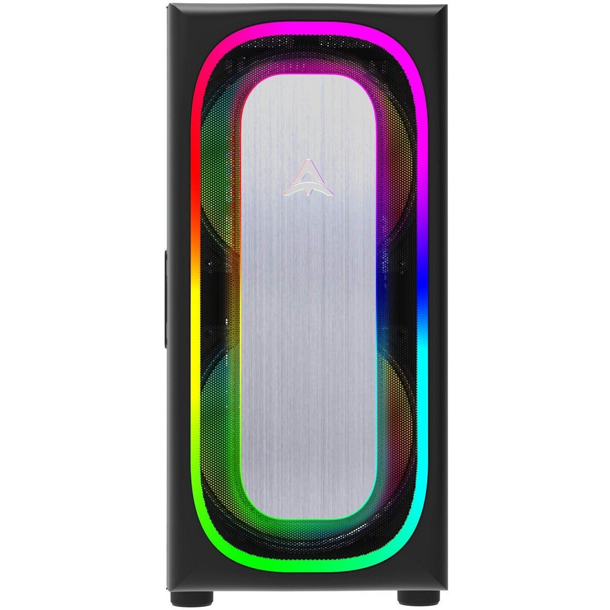 Корпус ALSEYE Auro 3.0-B Mini-ITX/Micro ATX/ATX, USB2.0*2+HD Audio+USB3.0*1, ";H.D.D.(3.5";)*2pcs+S.