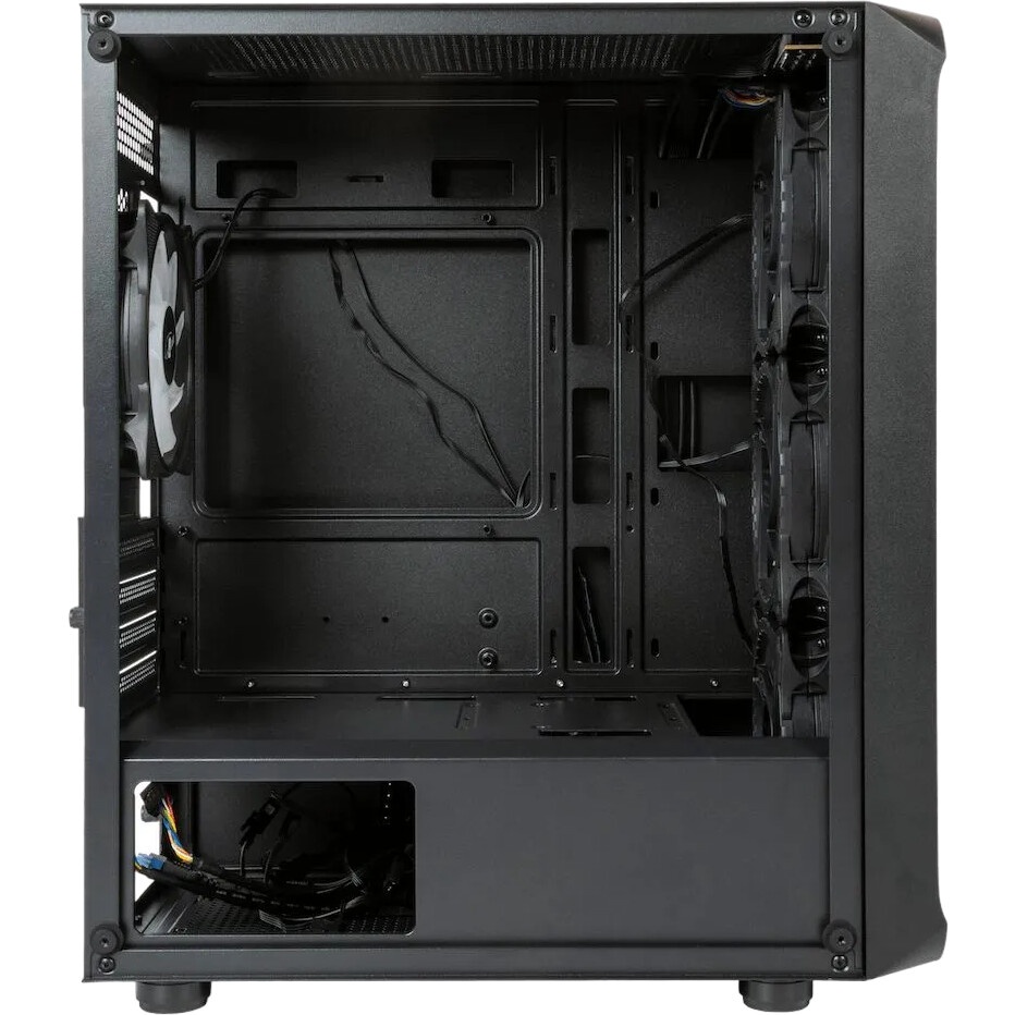 Компьютерный корпус Minitower mATX Eurocase 00-01003410 M07 3ARGB черный без БП закаленное стекло US