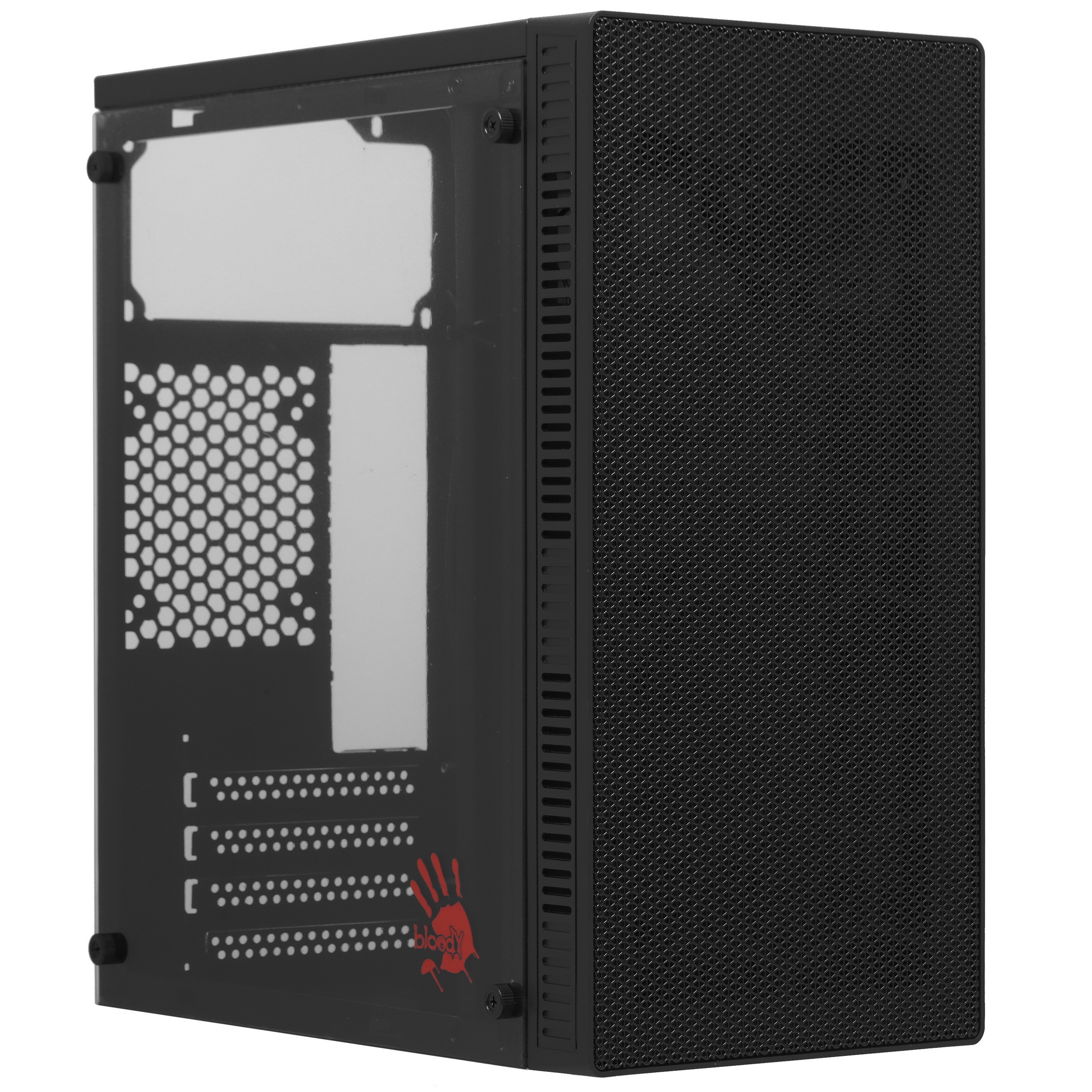 Компьютерный корпус Bloody BD-CC101 черный без БП mATX 1x80mm 1x92mm 2x120mm 2xUSB2.0 1xUSB3.0 audio