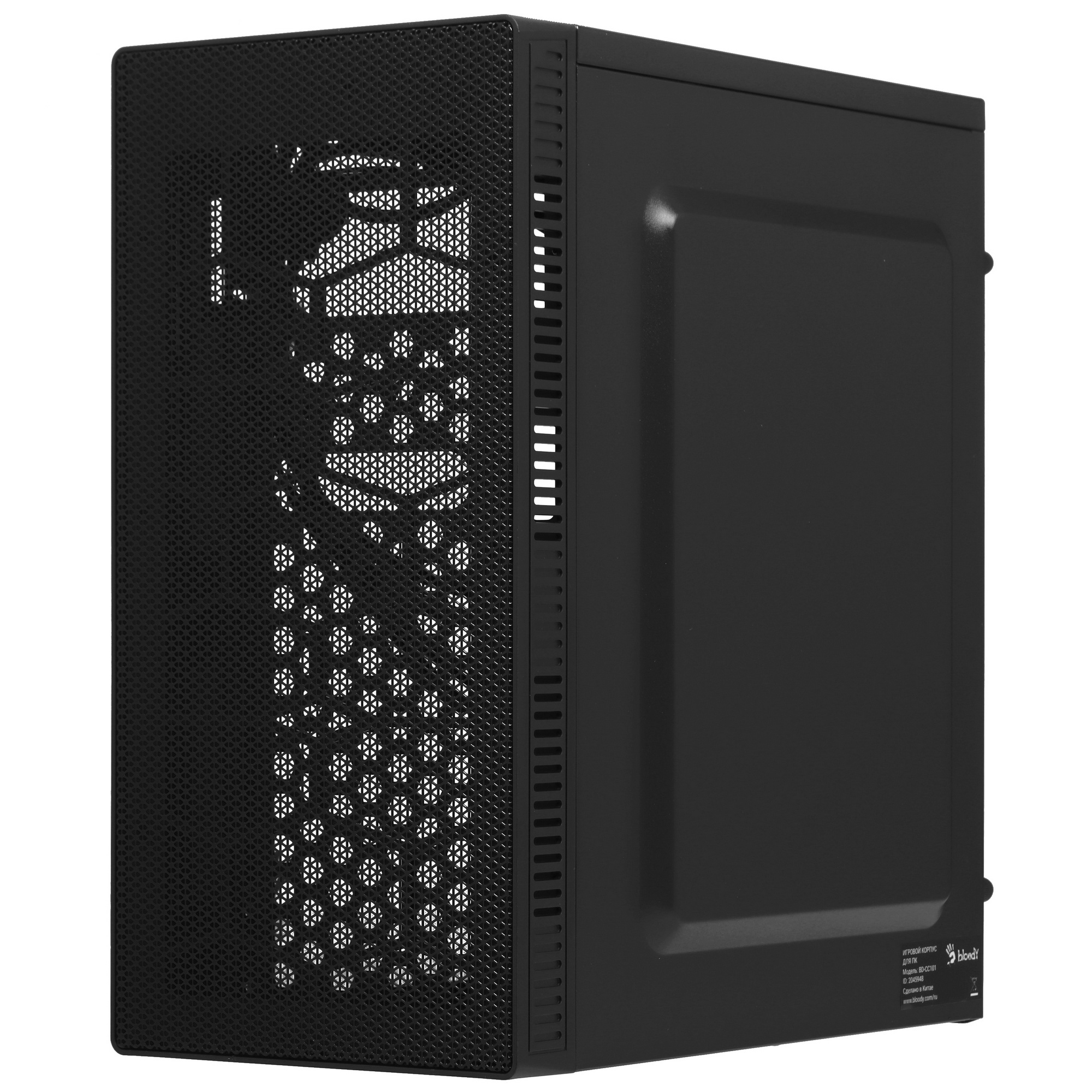 Компьютерный корпус Bloody BD-CC101 черный без БП mATX 1x80mm 1x92mm 2x120mm 2xUSB2.0 1xUSB3.0 audio