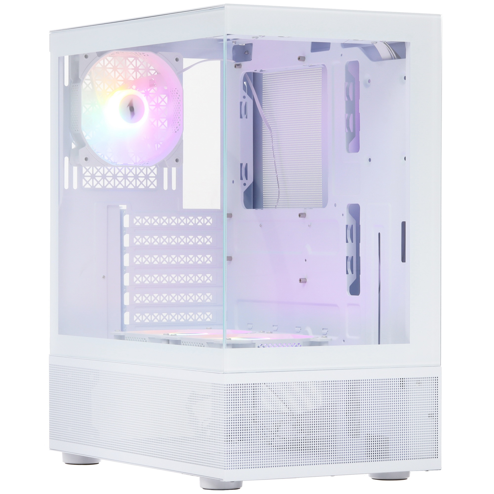 Корпус 1STPLAYER MIKU Mi7-A White / ATX / 3x120mm LED fans / Mi7-A-WH-2F1R-W-1F1-W