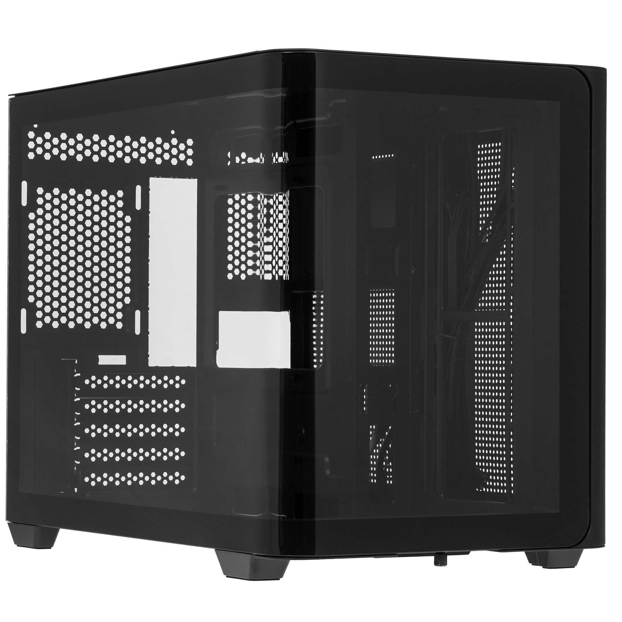 Компьютерный корпус Bloody BD-CC112 черный без БП mATX 9x120mm 2xUSB3.0 audio bott PSU