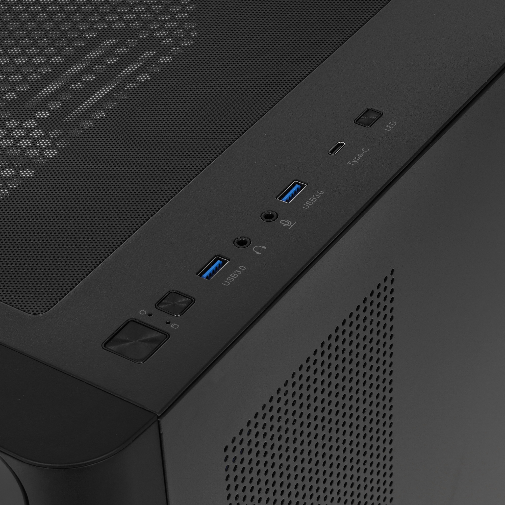 Компьютерный корпус Bloody BD-CC112 черный без БП mATX 9x120mm 2xUSB3.0 audio bott PSU