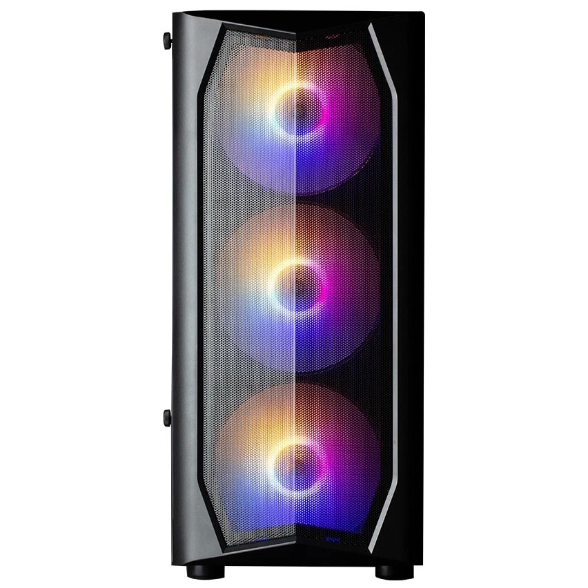Компьютерный корпус ACD Citadel 106 ATX, Black, USB3.0*1, USB*2+HD audio ,1*12cm  ARGB rear+2*14cm A