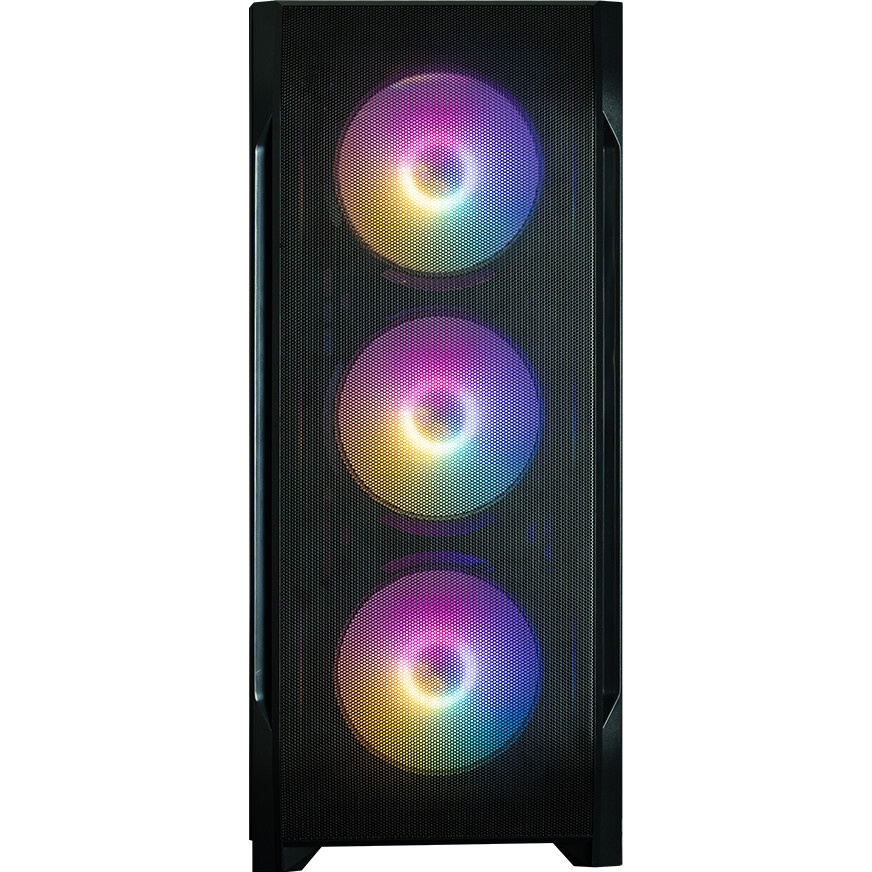 Компьютерный корпус ACD Citadel 106 ATX, Black, USB3.0*1, USB*2+HD audio ,1*12cm  ARGB rear+2*14cm A