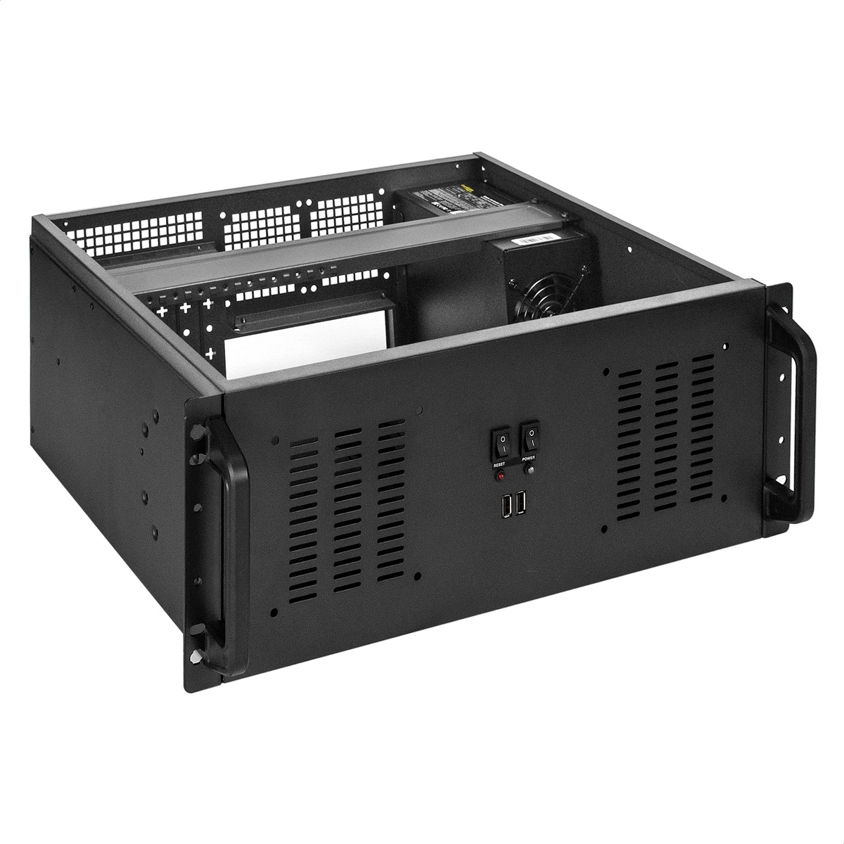 Серверный корпус ExeGate Pro 4U350-02 RM 19", высота 4U, глубина 350, БП 500PPH-SE 80 PLUS® Bronze,