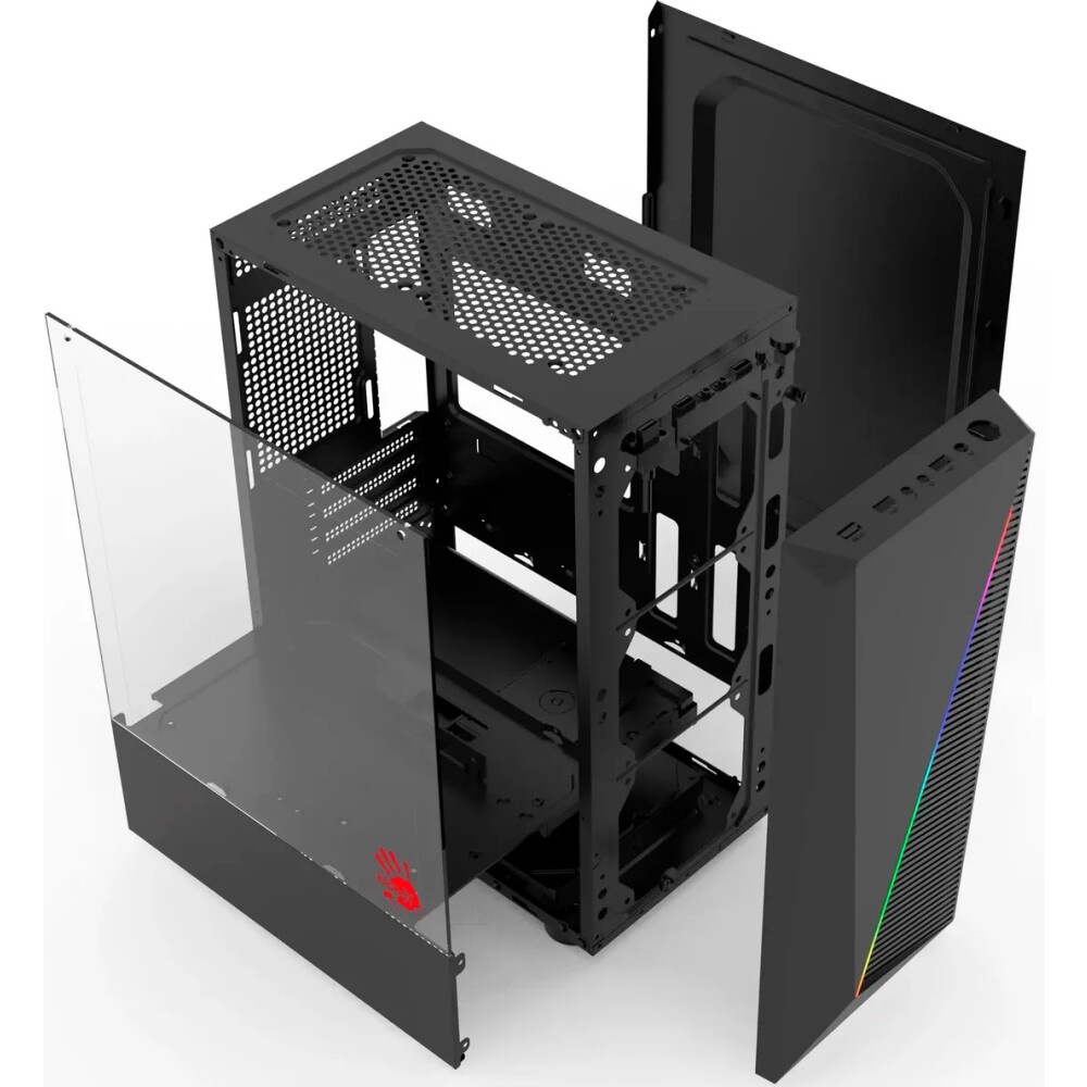 Компьютерный корпус Accord ACC-ZCU1B черный без БП mATX 3x120mm 1xUSB3.0 1xUSB3.1 audio