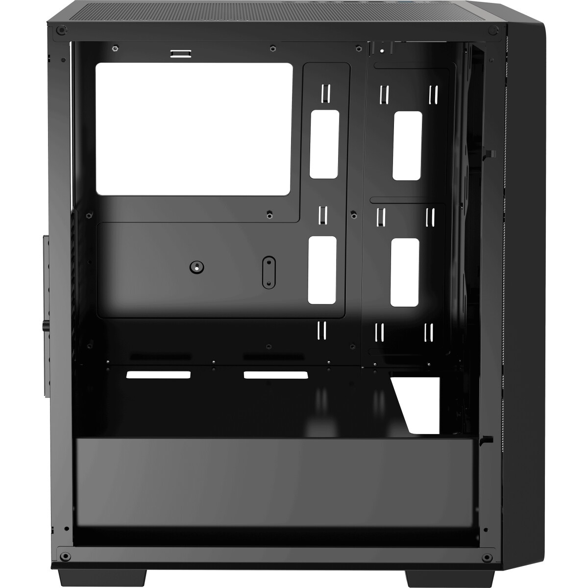 Компьютерный корпус Accord ACC-ZCU1B черный без БП mATX 3x120mm 1xUSB3.0 1xUSB3.1 audio