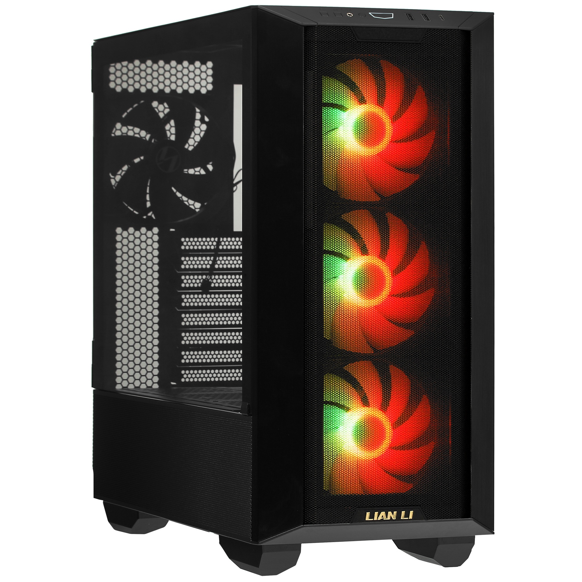 Корпус Lian-Li Lancool III RGB черный без БП ATX 10x120mm 3x140mm 2xUSB3.0 audio bott PSU