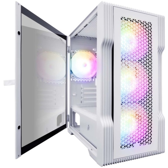 Компьютерный корпус 1STPLAYER TRILOBITE T3 White / mATX, TG / 4x 120mm LED fans inc. / T3-WH-4F1-W