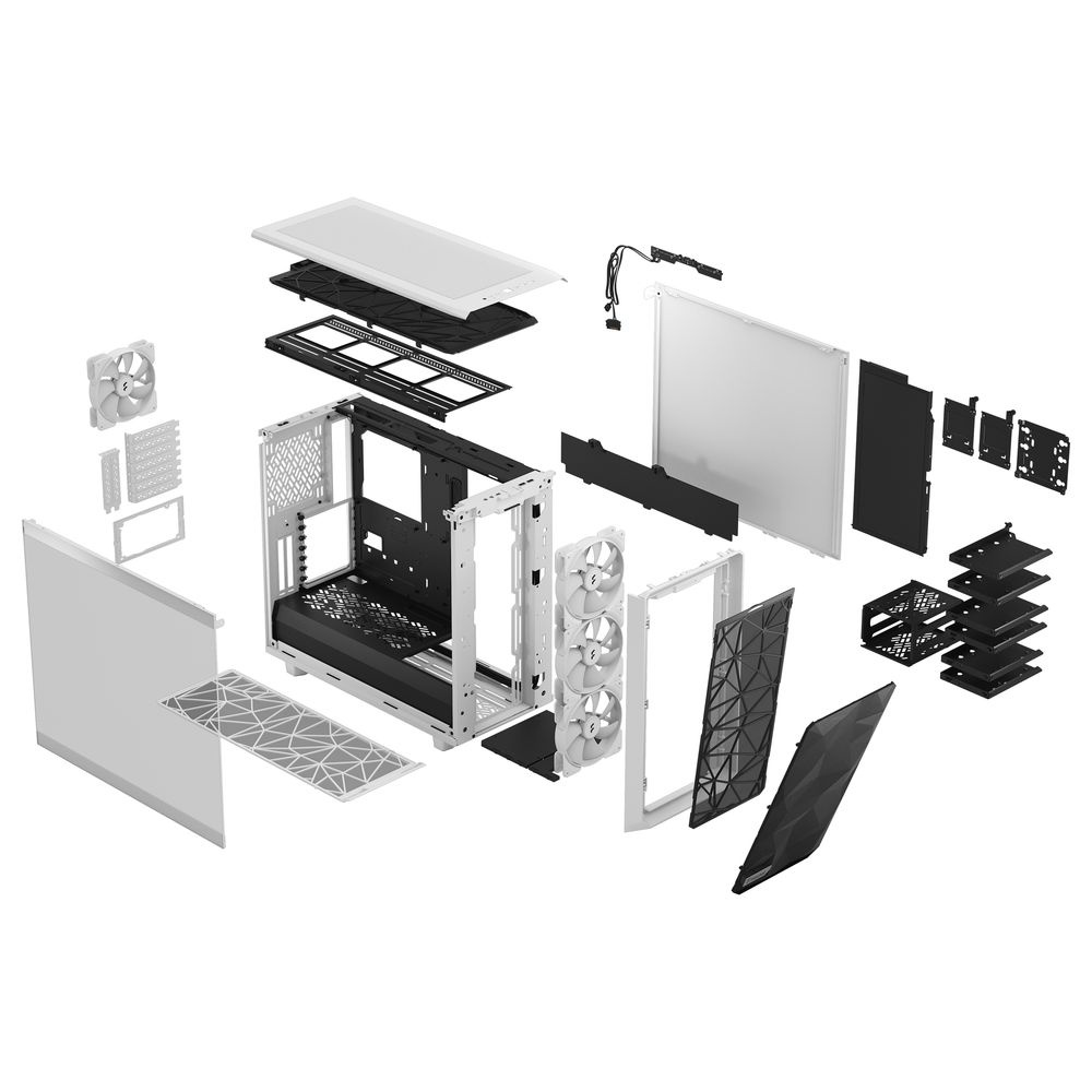 Корпус Fractal Design Meshify 2 RGB White TG Clear Tint / FD-C-MES2A-08