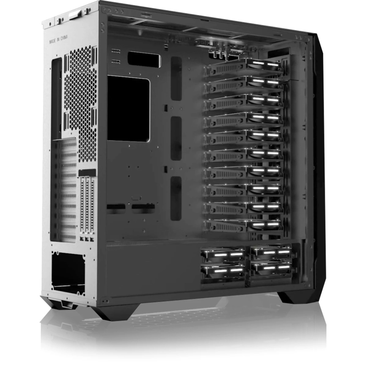 Корпус без блока питания/ Case Raijintek ZOFOS ULTRA, Full-Tower, TG, no fan, 2xUSB-A 3.0 + 1xUSB Ty