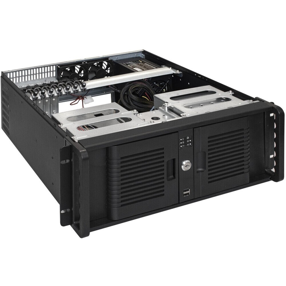 Серверный корпус ExeGate EX293247RUS Pro 4U480-15/4U4132 RM 19", высота 4U, глубина 480, БП 1200RAD