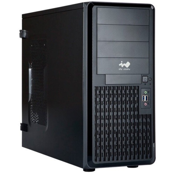 Компьютерный корпус Midi Tower InWin PE689 Black 750W P75F 80plus Gold USB3.0*2+A(HD)+front fan 120m
