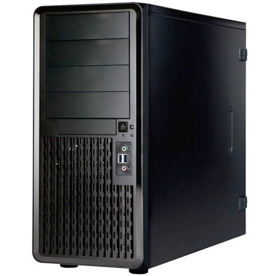 Компьютерный корпус Midi Tower InWin PE689 Black 750W P75F 80plus Gold USB3.0*2+A(HD)+front fan 120m