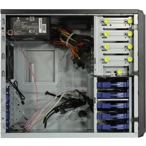 Компьютерный корпус Midi Tower InWin PE689 Black 750W P75F 80plus Gold USB3.0*2+A(HD)+front fan 120m
