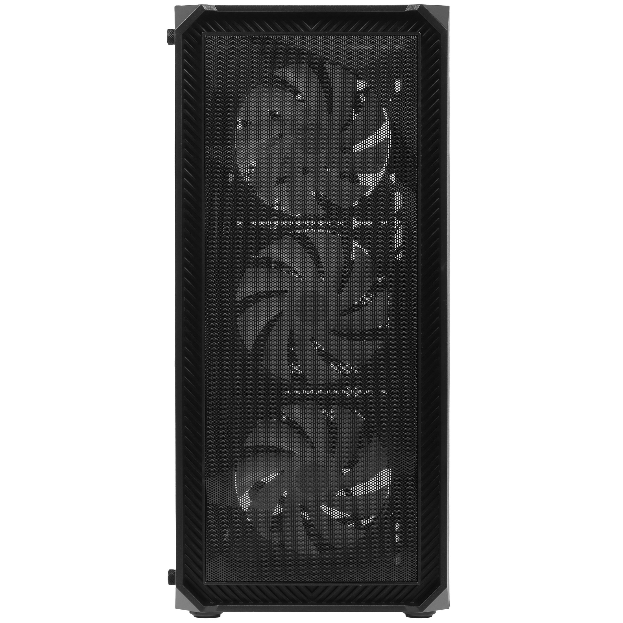 Компьютерный корпус Powercase Mistral Edge, Tempered Glass, 4x 120mm 5-color fan, чёрный, ATX  (CMIE