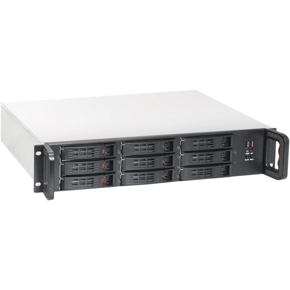 Серверный корпус ExeGate Pro 2U650-HS09 RM 19", высота 2U, глубина 650, БП 2U-400ADS, 9xHotSwap, 2*