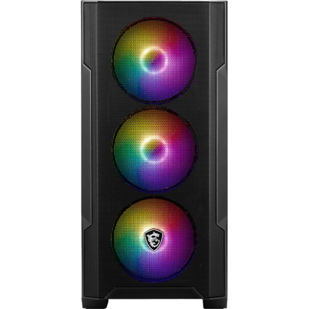Компьютерный корпус Thermaltake V150 TG CA-1R1-00S1WN-00 Black/Win/SPCC/Tempered Glass*2/ 120mm Stan