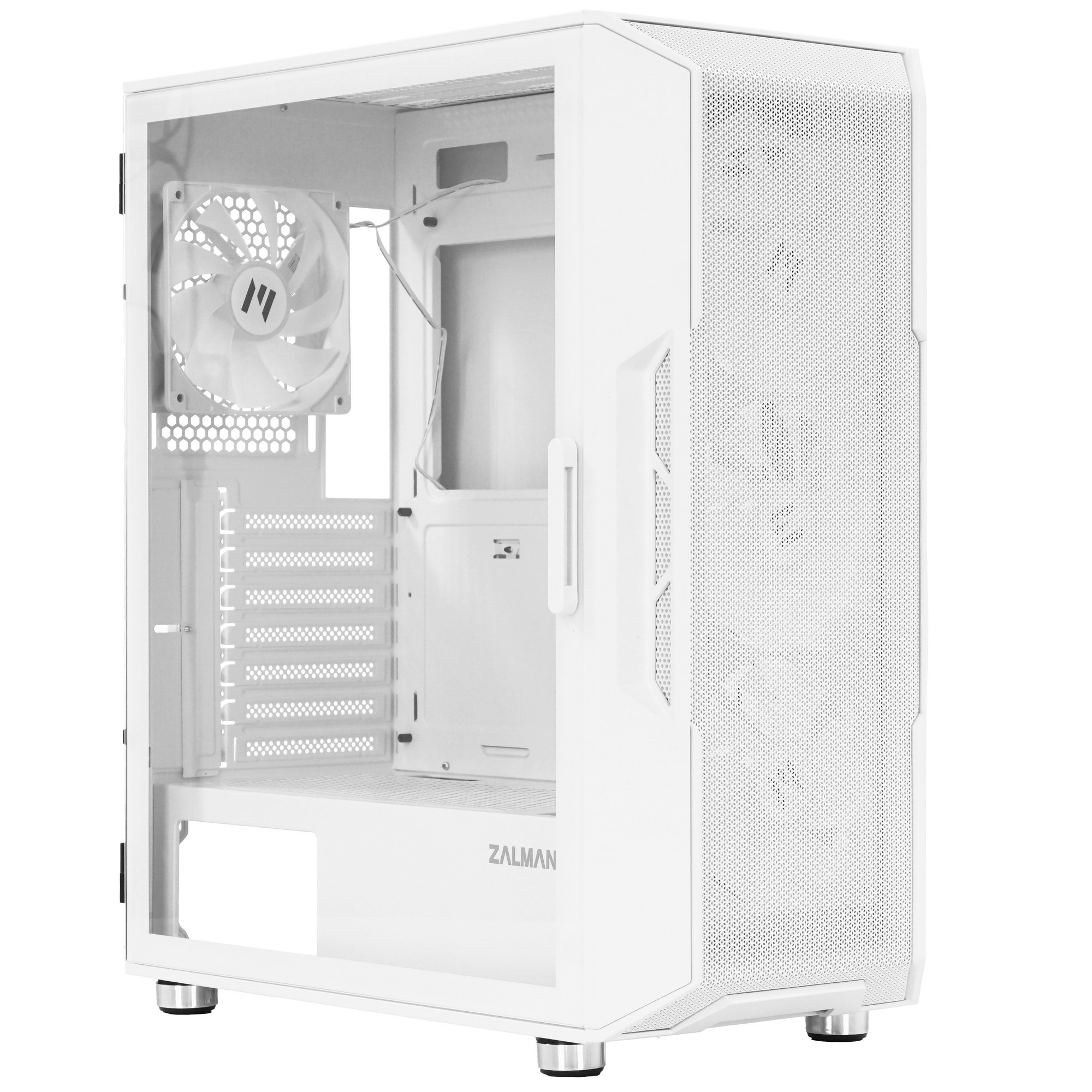 Компьютерный корпус ZALMAN I3 NEO ARGB WHITE, ATX, WHITE, FRONT MESH, WINDOW, 2x3.5", 3x2.5", 1xUSB2